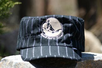 Black with white pinstripe ROTH Designer Hat
